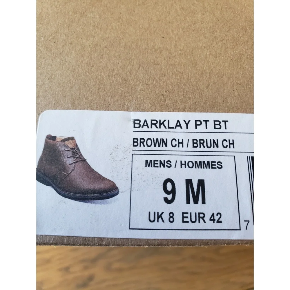 Nunn‎ Bush Barclay Brown Crazy Horse Shoes mens Plain Toe Ankle Boot Sz 9M NWB